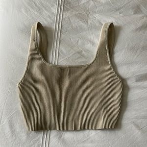 Babaton sculpt knit cropped tank